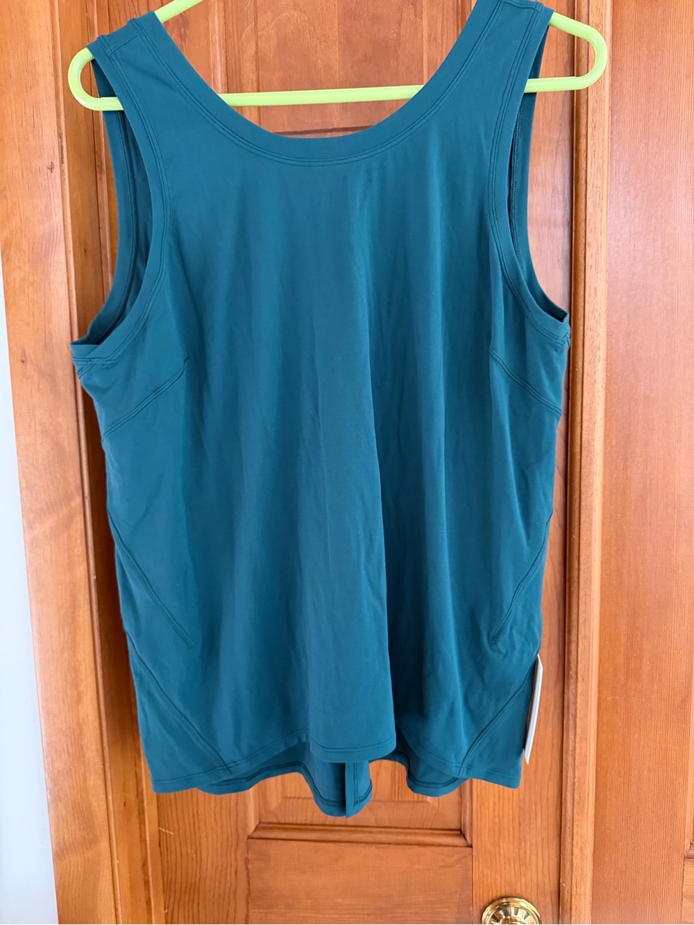 lululemon athletica Teal Sleeveless Nulu Classic Fit Low Back Tank